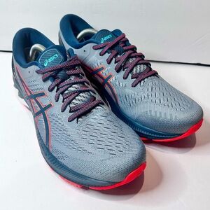 ASICS Men's Athletic Shoes - Gray and Red
